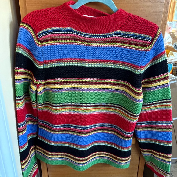 Liz Claiborne Multicolor Stripe Wool Sweater - Picture 1 of 2